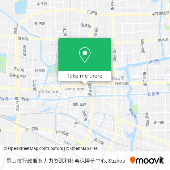 昆山市行政服务人力资源和社会保障分中心 map