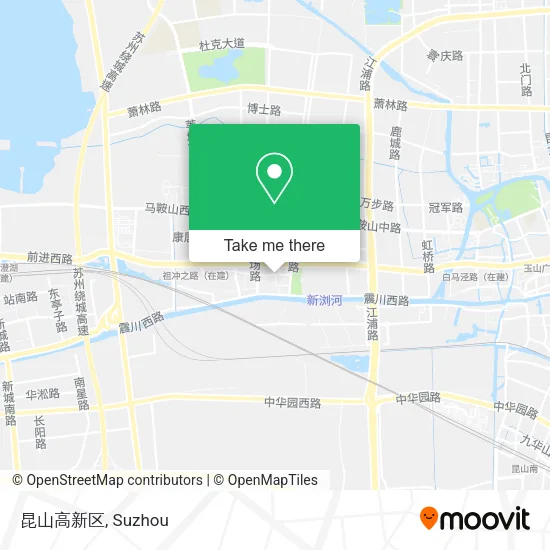 昆山高新区 map