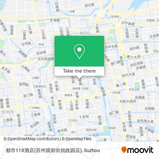 都市118酒店(苏州观前街拙政园店) map