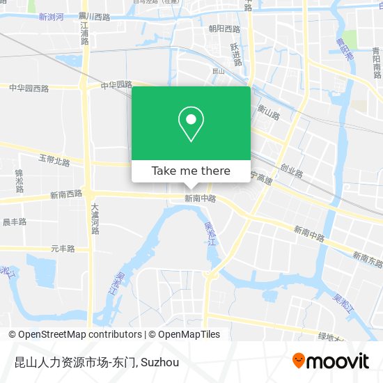 昆山人力资源市场-东门 map