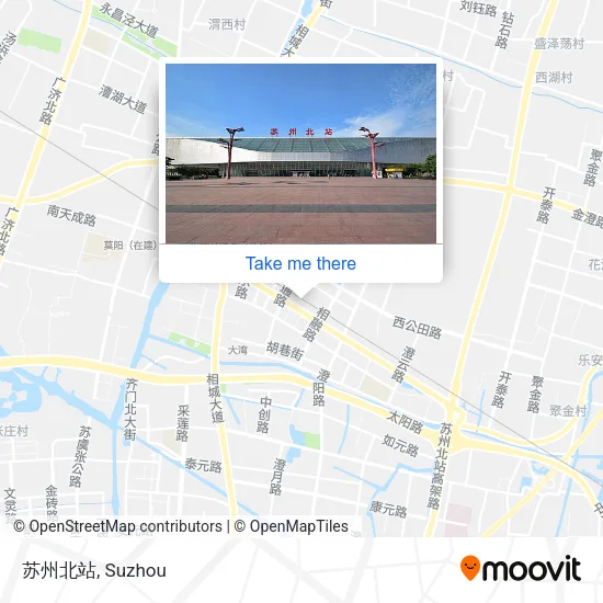 苏州北站 map