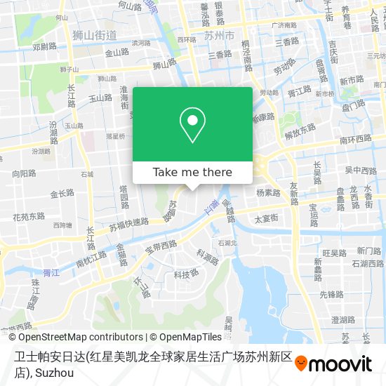 卫士帕安日达(红星美凯龙全球家居生活广场苏州新区店) map