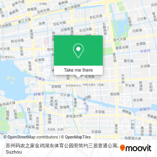 苏州码农之家金鸡湖东体育公园旁简约三居普通公寓 map