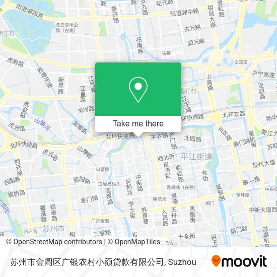 苏州市金阊区广银农村小额贷款有限公司 map