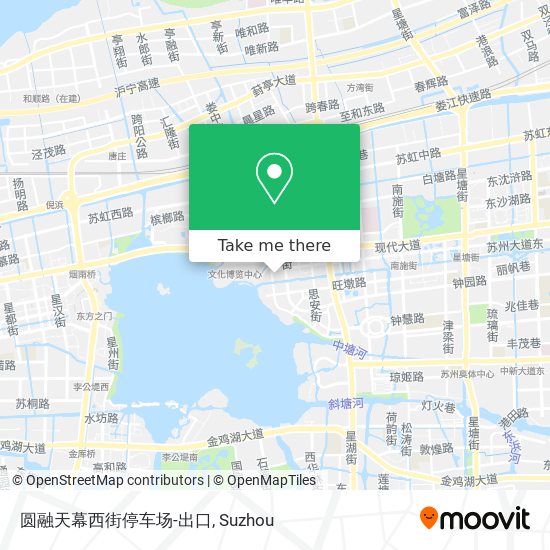 圆融天幕西街停车场-出口 map
