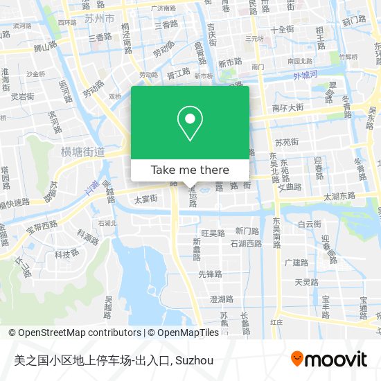 美之国小区地上停车场-出入口 map