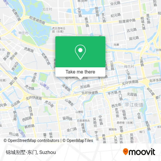锦城别墅-东门 map