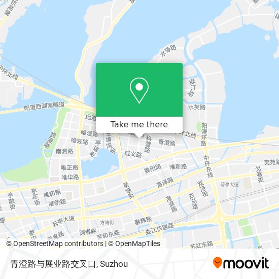 青澄路与展业路交叉口 map