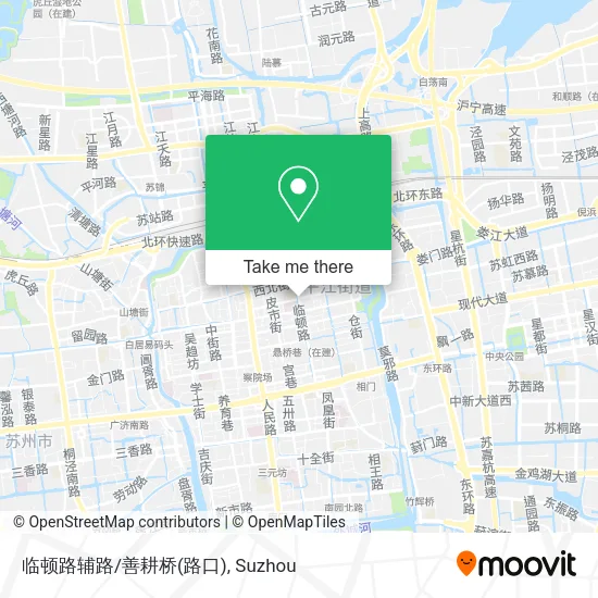 临顿路辅路/善耕桥(路口) map