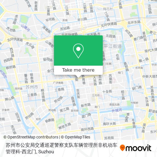 苏州市公安局交通巡逻警察支队车辆管理所非机动车管理科-西北门 map