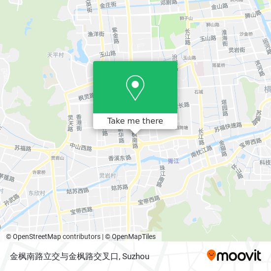 金枫南路立交与金枫路交叉口 map