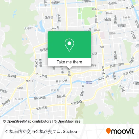 金枫南路立交与金枫路交叉口 map