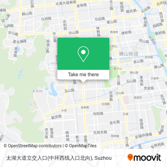 太湖大道立交入口(中环西线入口北向) map
