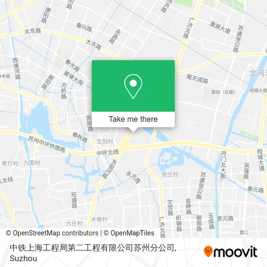 中铁上海工程局第二工程有限公司苏州分公司 map