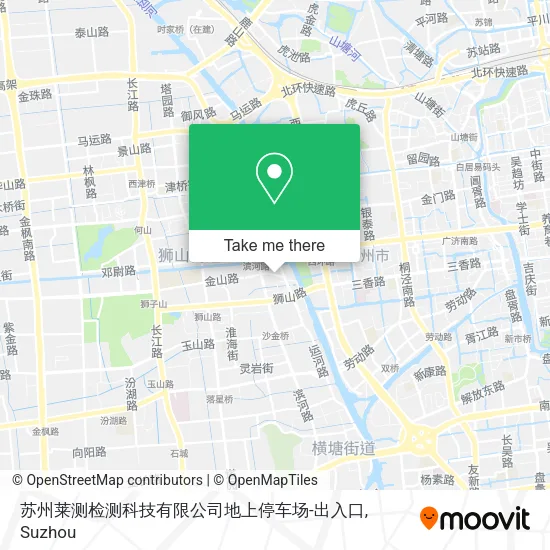 苏州莱测检测科技有限公司地上停车场-出入口 map