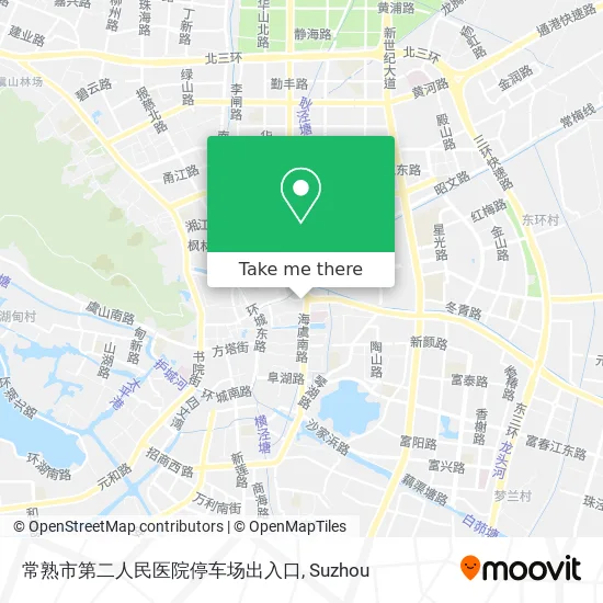 常熟市第二人民医院停车场出入口 map