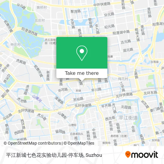 平江新城七色花实验幼儿园-停车场 map
