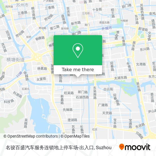 名骏百盛汽车服务连锁地上停车场-出入口 map