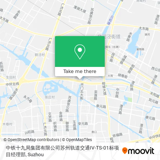 中铁十九局集团有限公司苏州轨道交通IV-TS-01标项目经理部 map