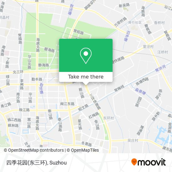 四季花园(东三环) map