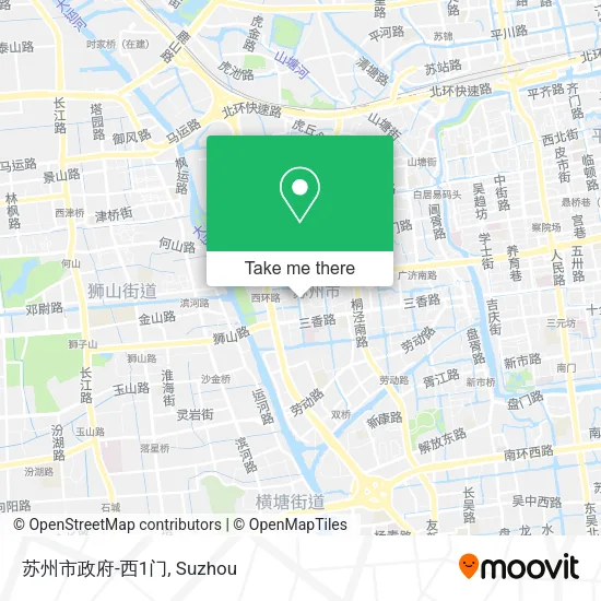 苏州市政府-西1门 map