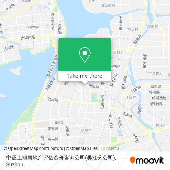 中证土地房地产评估造价咨询公司(吴江分公司) map