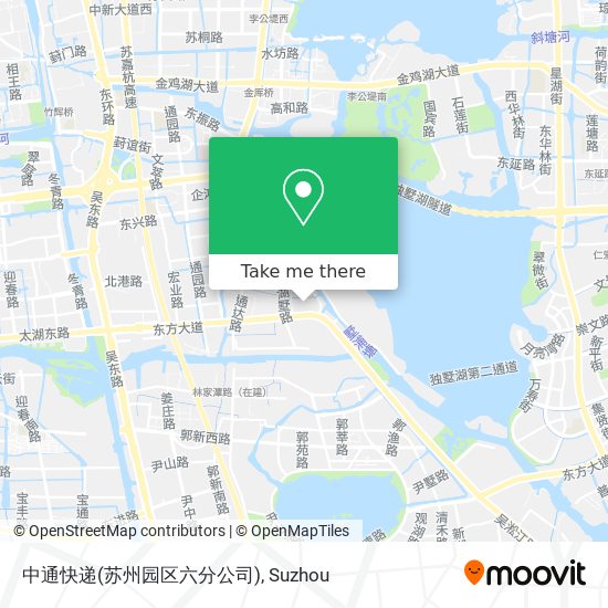 中通快递(苏州园区六分公司) map