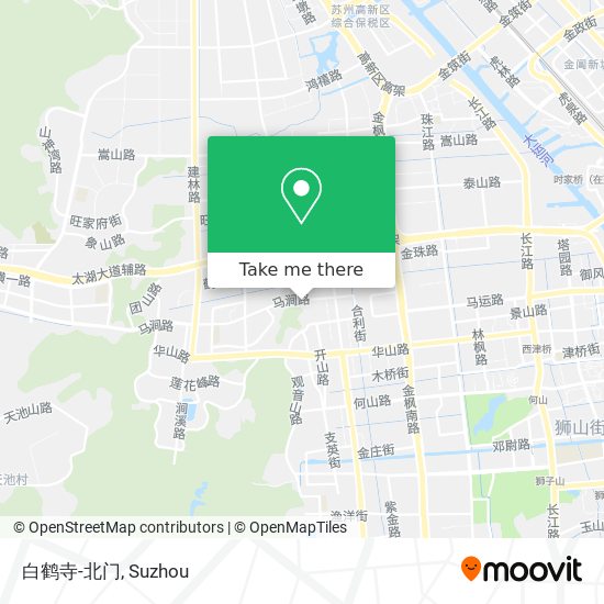 白鹤寺-北门 map