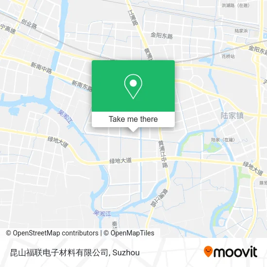 昆山福联电子材料有限公司 map