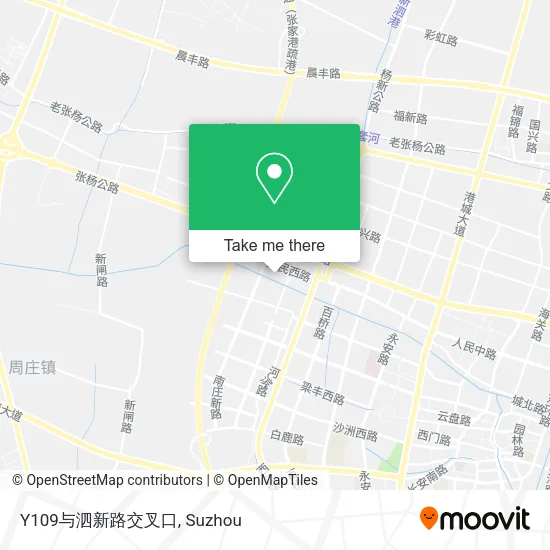 Y109与泗新路交叉口 map