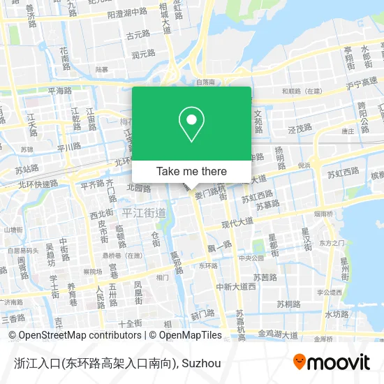 浙江入口(东环路高架入口南向) map