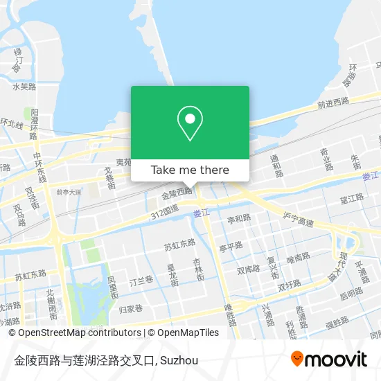 金陵西路与莲湖泾路交叉口 map