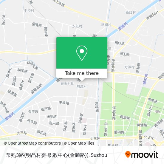 常熟3路(明晶村委-职教中心(金麟路)) map