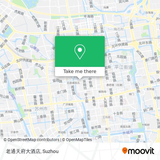 老通天府大酒店 map