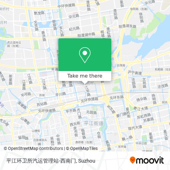 平江环卫所汽运管理站-西南门 map