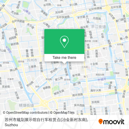 苏州市规划展示馆自行车租赁点(冶金新村东南) map