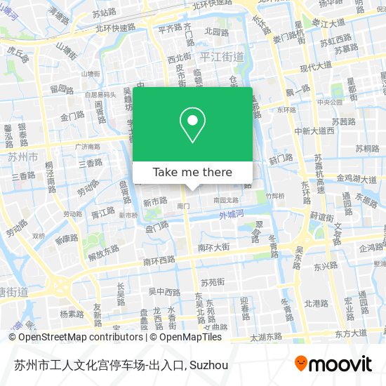 苏州市工人文化宫停车场-出入口 map