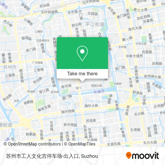 苏州市工人文化宫停车场-出入口 map