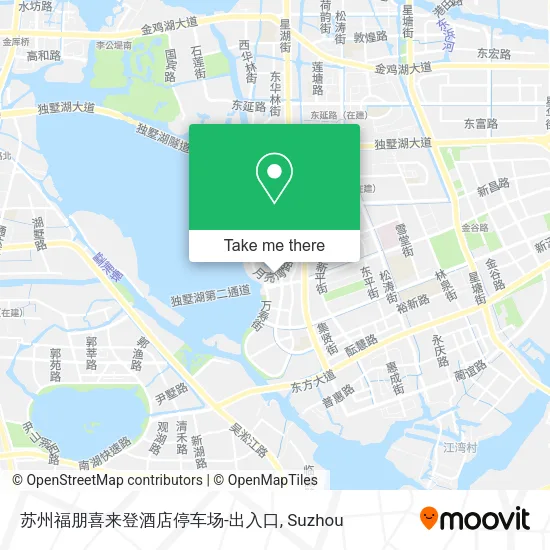 苏州福朋喜来登酒店停车场-出入口 map
