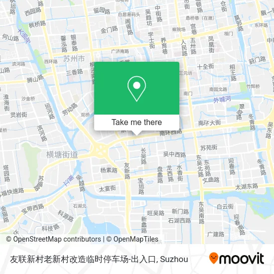 友联新村老新村改造临时停车场-出入口 map