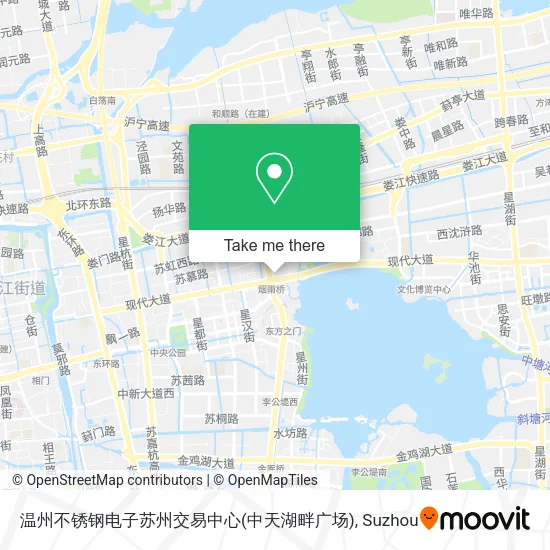 温州不锈钢电子苏州交易中心(中天湖畔广场) map