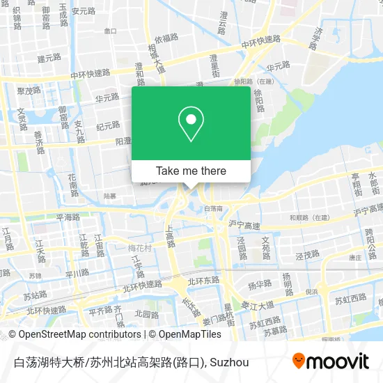 白荡湖特大桥/苏州北站高架路(路口) map