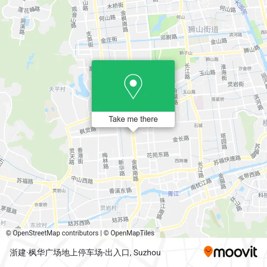 浙建·枫华广场地上停车场-出入口 map