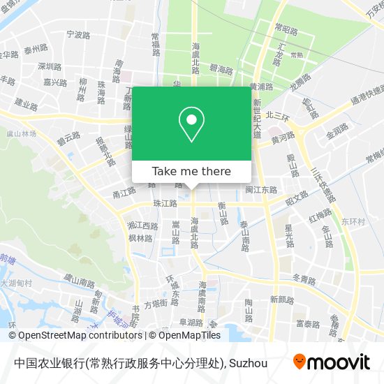 中国农业银行(常熟行政服务中心分理处) map