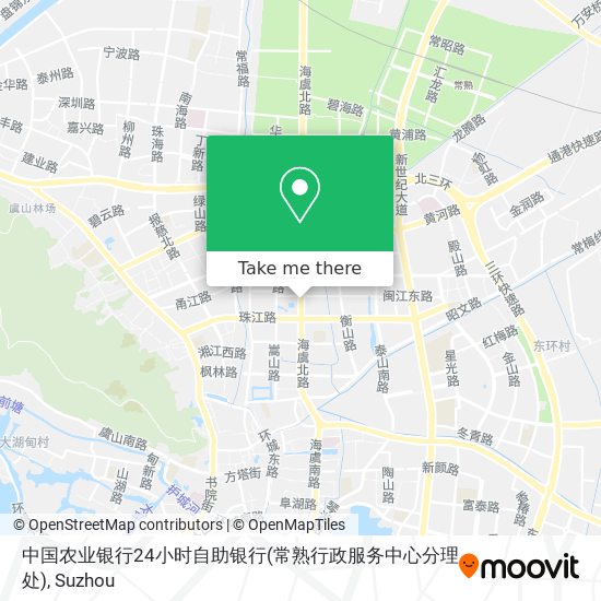 中国农业银行24小时自助银行(常熟行政服务中心分理处) map