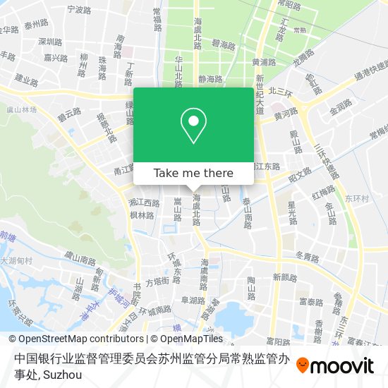 中国银行业监督管理委员会苏州监管分局常熟监管办事处 map