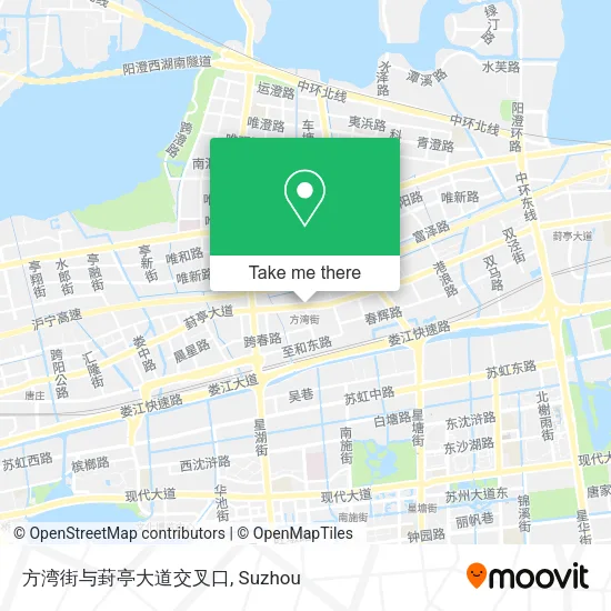 方湾街与葑亭大道交叉口 map
