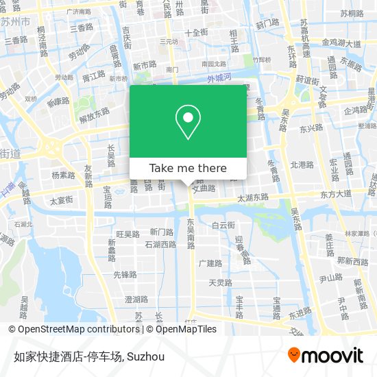 如家快捷酒店-停车场 map