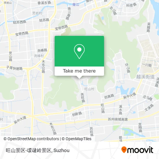 旺山景区-叆叇岭景区 map