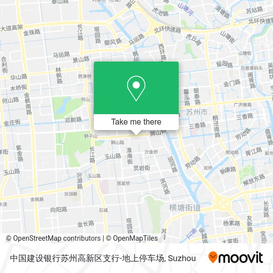 中国建设银行苏州高新区支行-地上停车场 map